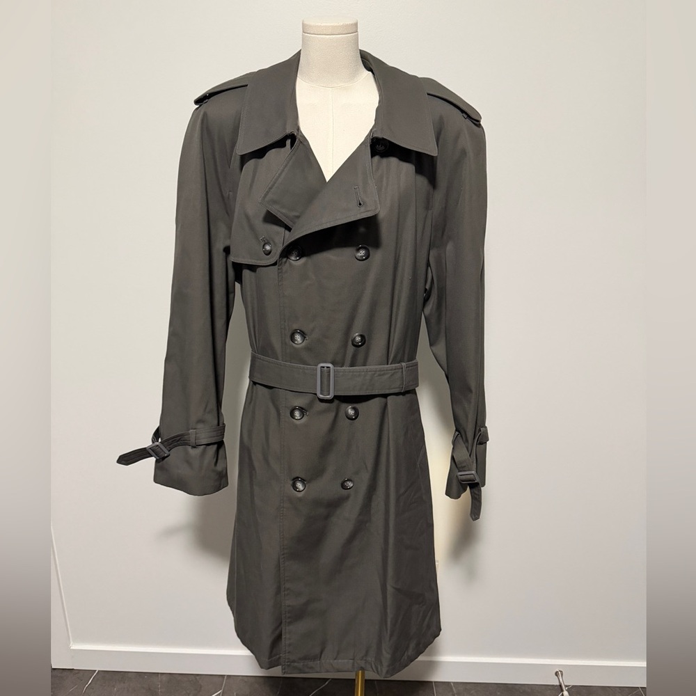 Men’s Stylish Dark Gray Trench Coat